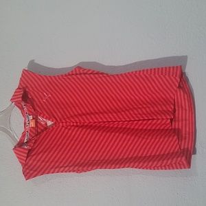 Puma golf sleeveless striped polo XL